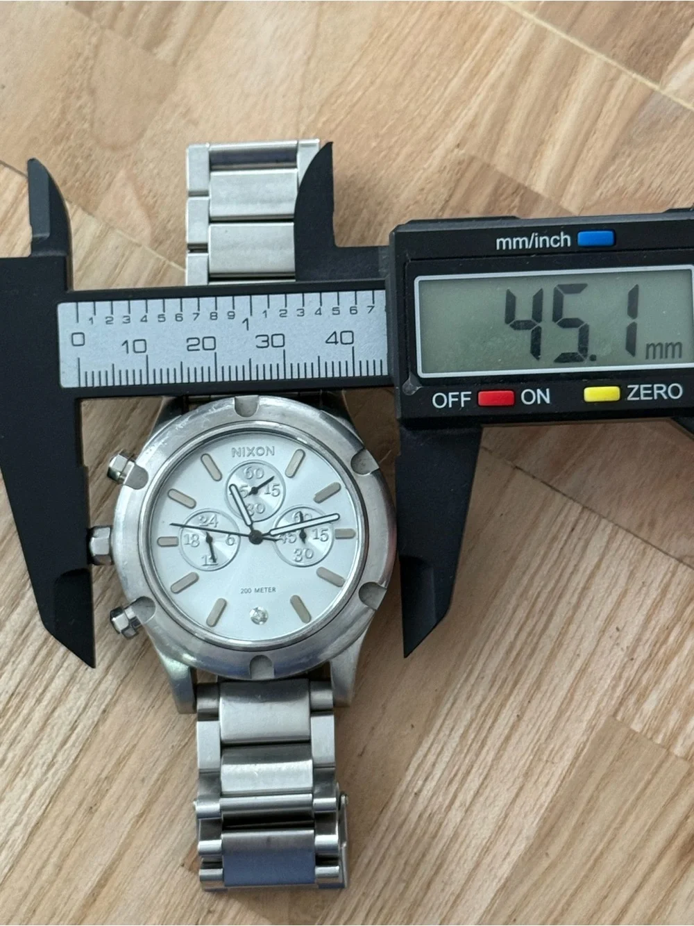 Nixon High Maintenance The Camden Chrono Chronograph Watch Stainless Bracelet